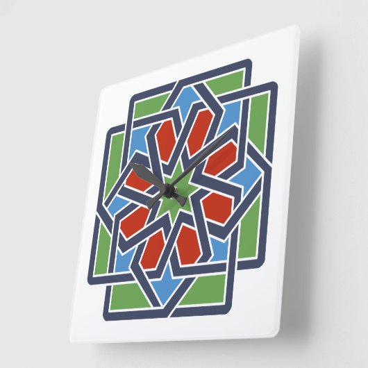 Andalucia 4 vierkante klok (Hoek)