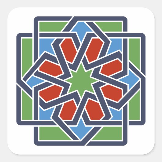 Andalucia 4 vierkante sticker (Voorkant)