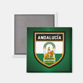 Andalucía Flag Magneet (Voorkant / Achterkant)