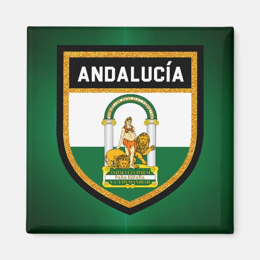 Andalucía Flag Magneet (Voorkant)
