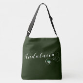 Andalucía Heart Flag, Andalusië, Spanje Crossbody Tas (Achterkant)