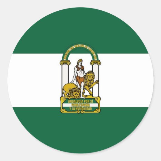Andalucia Spanje Ronde Sticker (Voorkant)