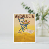 Andalucia, Spanje Vintage Travel Briefkaart (Staand voorkant)