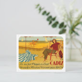 Andalucia van de postale Cadiz door RetroCharms Briefkaart (Staand voorkant)