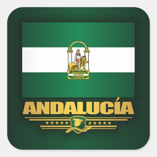 Andalucia Vierkante Sticker (Voorkant)