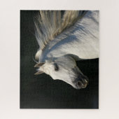 Andalucian Stallion Headshot Mane stromend Legpuzzel (Verticaal)