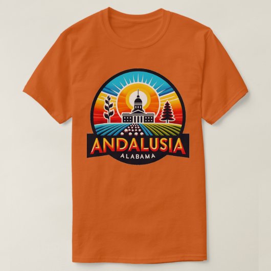 Andalusia Alabama T-shirt (Design voorkant)