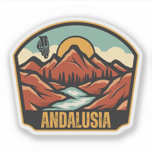 Andalusia, Illinois  Sticker (Voorkant)