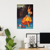 Andalusiaanse print Spaanse danseres Kunst Spanje (Thuiskantoor)