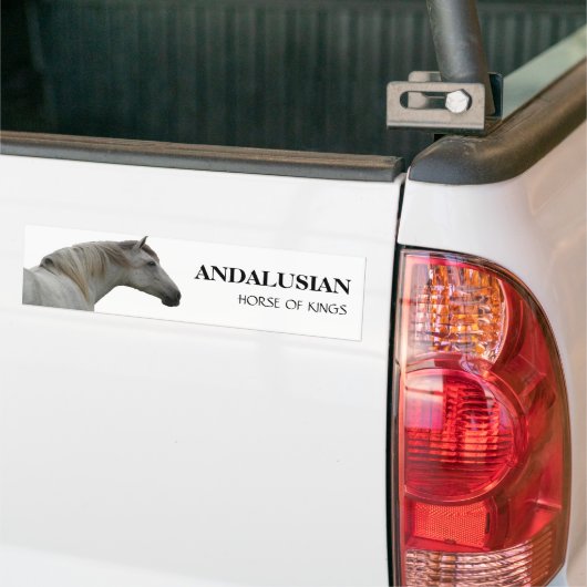 ANDALUSIAN HORSE 2 BUMPERSTICKER (Op Truck)