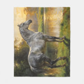 Andalusian Stallion by the Lake Fleece Deken (Voorkant)