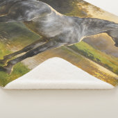 Andalusian Stallion by the Lake Sherpa Deken (3/4)