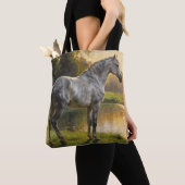 Andalusian Stallion by the Lake Tote Bag (Dichtbij)