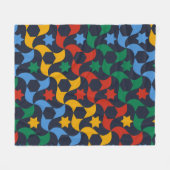 Andalusian Tiles 12 (Alhambra Palace, Granada) Fleece Deken (Voorkant (Horizontaal))