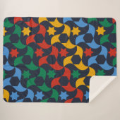 Andalusian Tiles 12 (Alhambra Palace, Granada) Sherpa Deken (Voorkant (horizontaal))