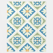 Andalusian Tiles 13 Fleece Deken (Voorkant)