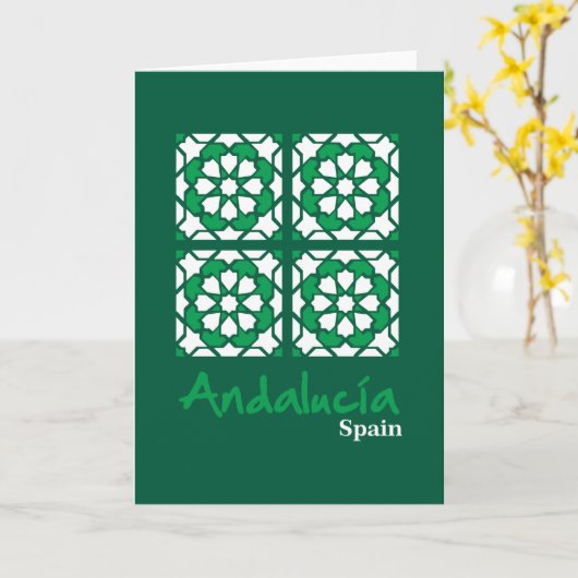 Andalusian Tiles 2 Kaart (Gele Bloem)