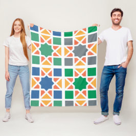 Andalusian Tiles 4 Fleece Deken