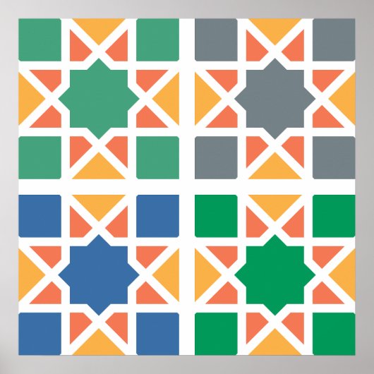 Andalusian Tiles 4 Poster (Voorkant)