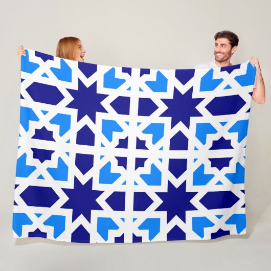 Andalusian Tiles 6 Fleece Deken (In situ)