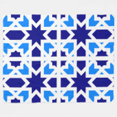 Andalusian Tiles 6 Fleece Deken (Voorkant (Horizontaal))