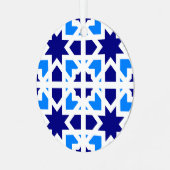 Andalusian Tiles 6 Metalen Ornament (Voorkant links)