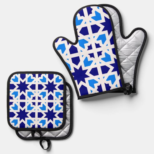 Andalusian Tiles 6 Ovenwant & Pannenlap Set (Voorkant / Achterkant)