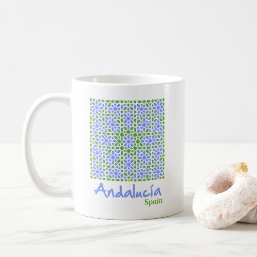 Andalusian Tiles 7 Koffiemok (Met donut)