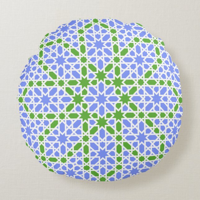 Andalusian Tiles 7 Rond Kussen (Voorkant)