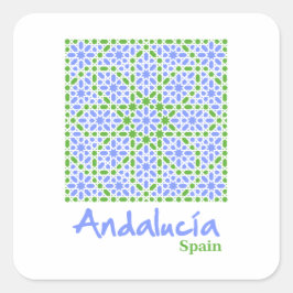 Andalusian Tiles 7 Vierkante Sticker