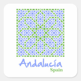 Andalusian Tiles 7 Vierkante Sticker