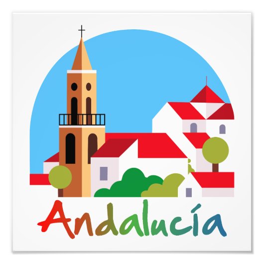 Andalusië 1 foto afdruk (Voorkant)