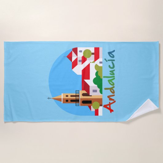 Andalusië 1 strandlaken (Voorkant)