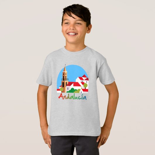 Andalusië 1 t-shirt (Voorkant volledig)