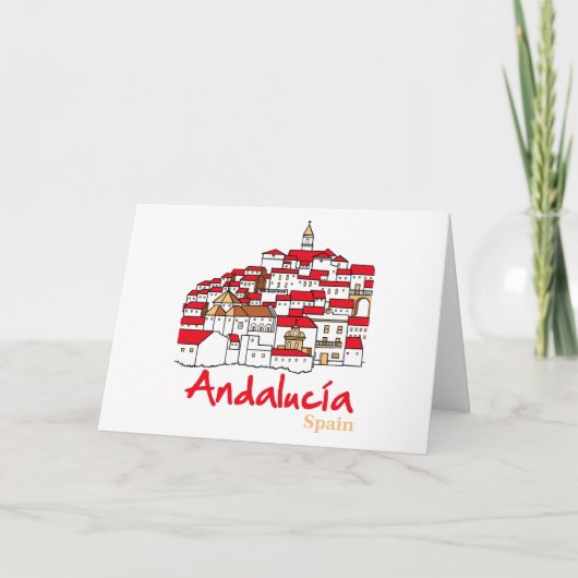 Andalusië 2 bedankkaart (Voorkant)