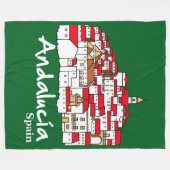 Andalusië 2 fleece deken (Voorkant (Horizontaal))