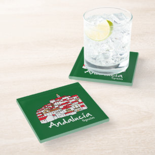 Andalusië 2 glazen onderzetter