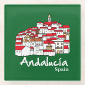 Andalusië 2 glazen onderzetter (Voorkant)