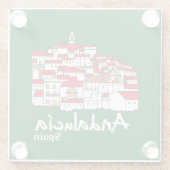 Andalusië 2 glazen onderzetter (Achterkant)