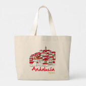 Andalusië 2 grote tote bag (Achterkant)