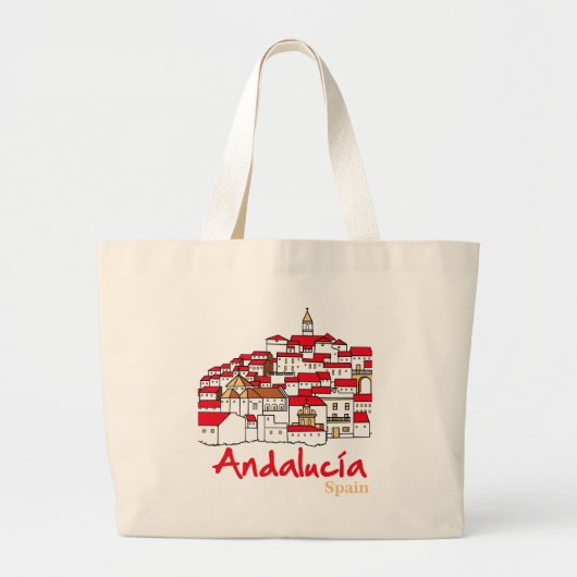 Andalusië 2 grote tote bag (Voorkant)