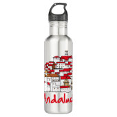 Andalusië 2 waterfles  (Voorkant)