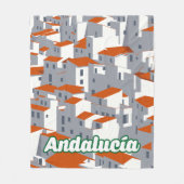 Andalusië 3 fleece deken (Voorkant)