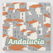 Andalusië 3 stenen onderzetter (Voorkant)