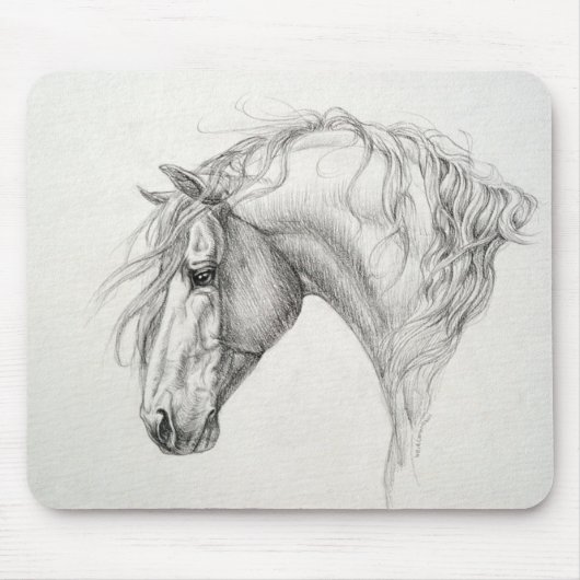 Andalusië Horse Mouspad Muismat (Voorkant)