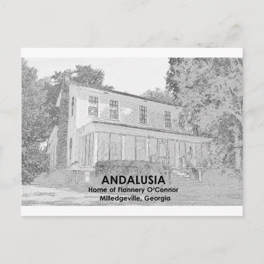 Andalusië - Huis van Flannery O'Connor Briefkaart (Voorkant)