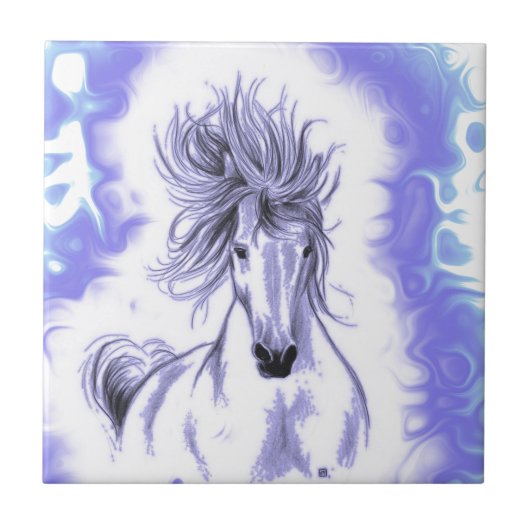 Andalusië in blauw tegeltje (Voorkant)