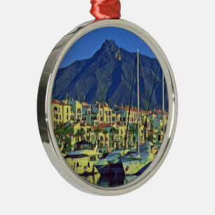 Andalusië - MARBELLA - panorama Metalen Ornament