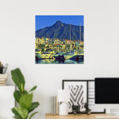 Andalusië - MARBELLA - panorama Poster (Thuiskantoor)