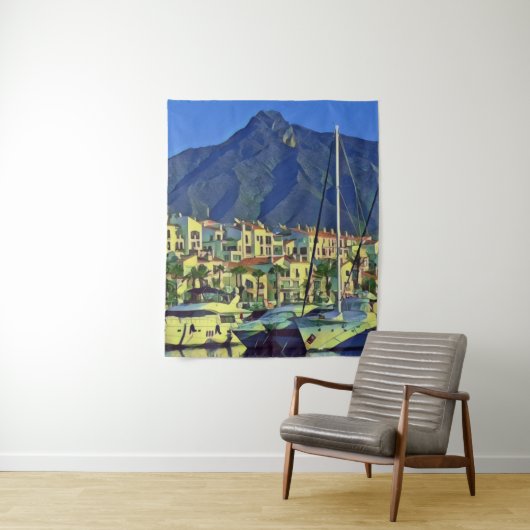 Andalusië - MARBELLA - panorama Wandkleed (In situ)